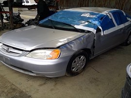 2003 HONDA CIVIC, SILVER, LX MODEL, 1.7L, AT.  A25206